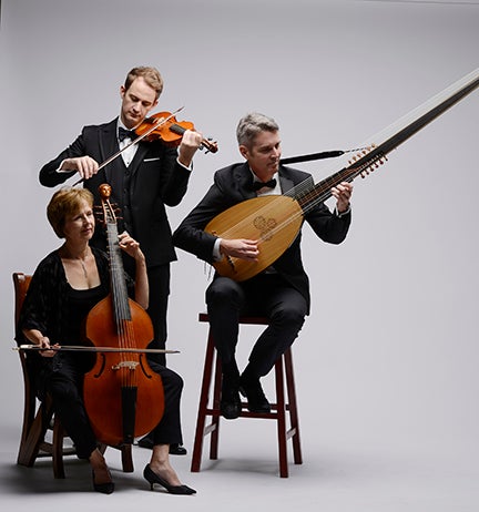 Baroque musician trio