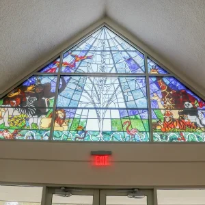 Campana Chapel stained glass view