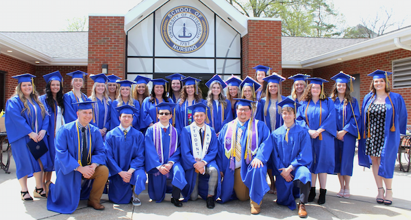 Large group of School of Nursing graduates