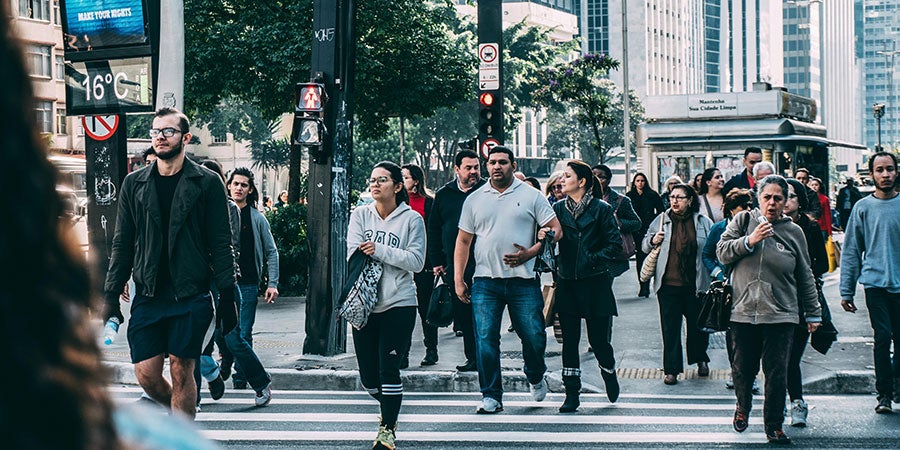 people walking